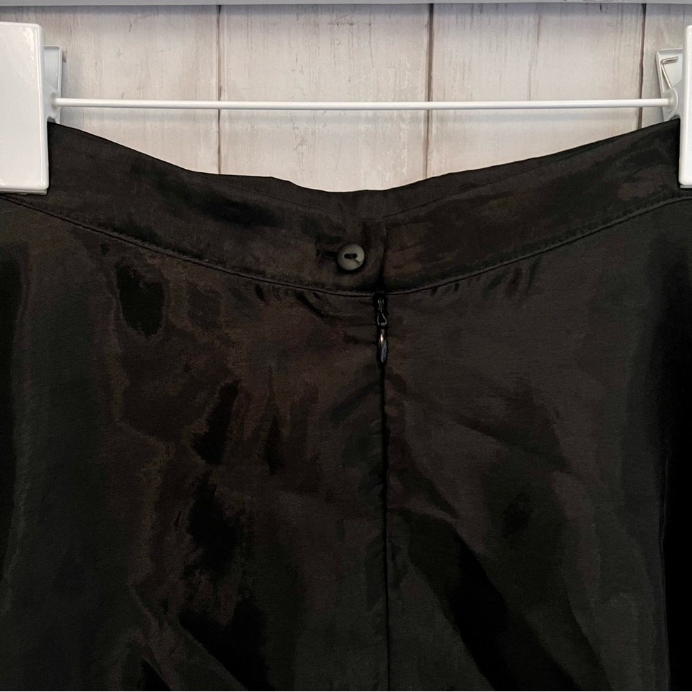 Js Collections Black Sheen Formal Maxi Skirt M4 - image 4
